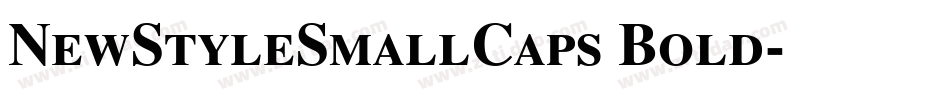 NewStyleSmallCaps Bold字体转换